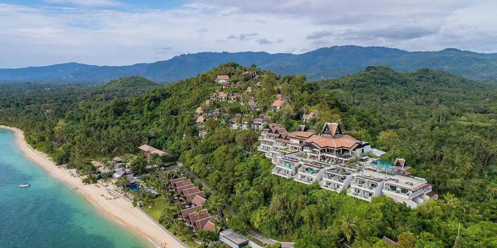 luxury hotel by the beach at Koh Samui