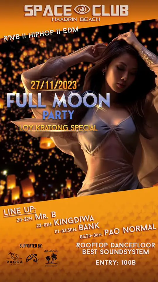 space club full moon party